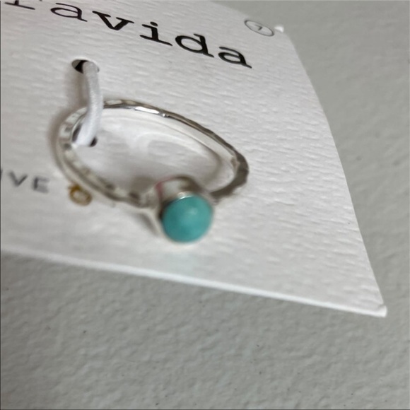 Pura Vida Ring 925 Silver Turquoise Boho Ring Size 7 - Picture 3 of 15